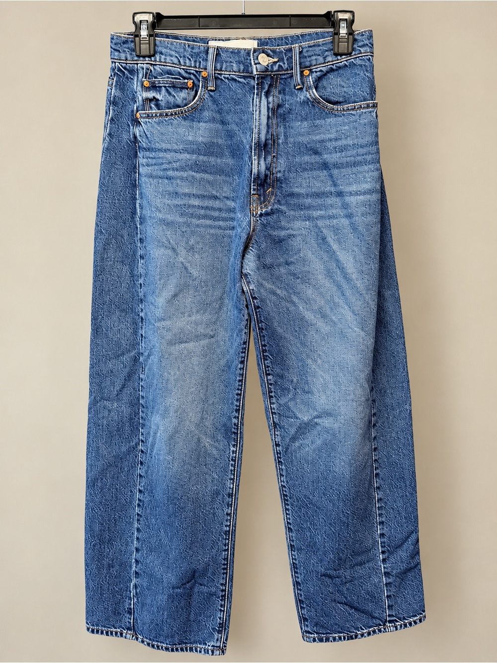MOTHER The Half-Pipe Ankle Jeans Size 29 High Rise Wide Leg Denim